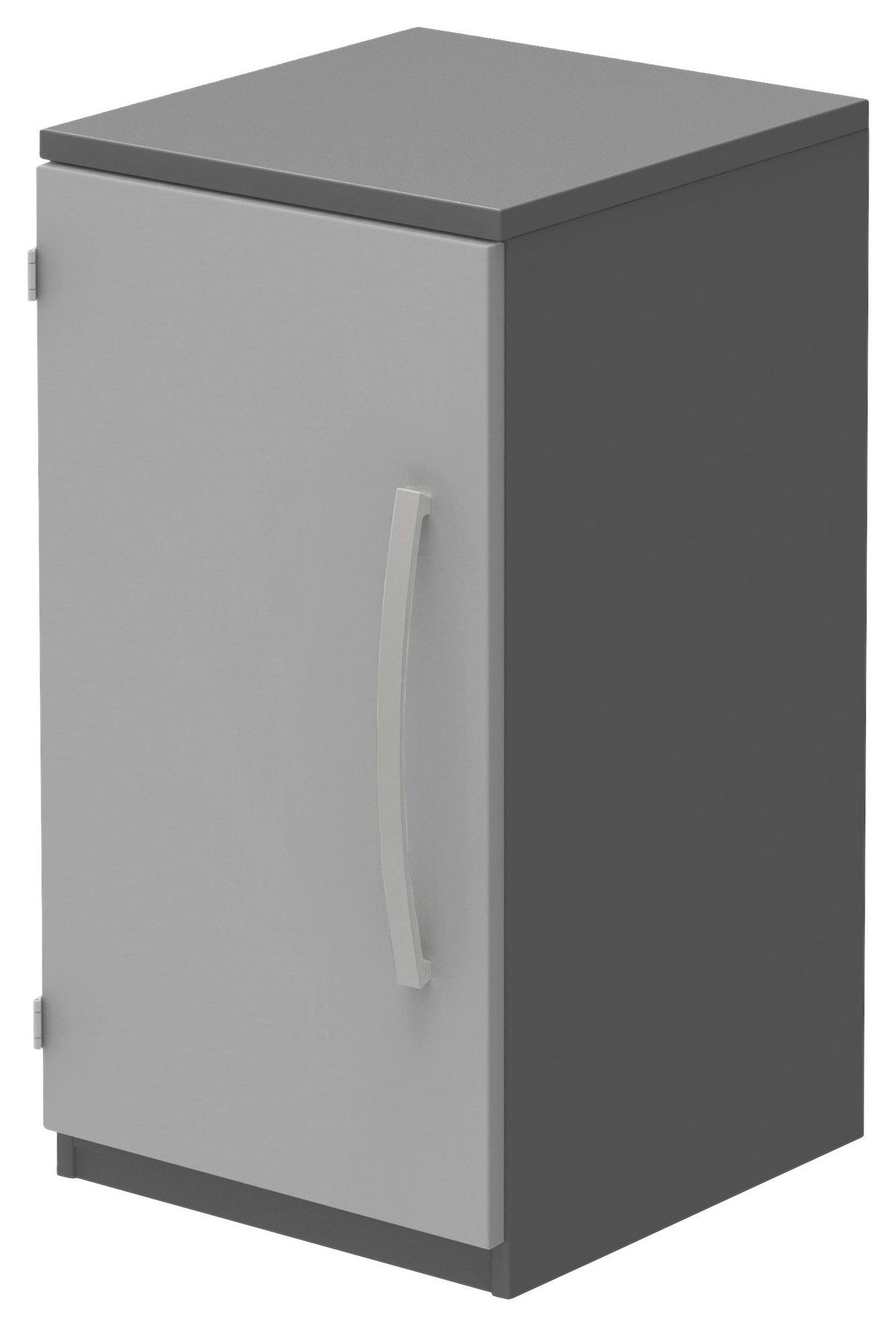 AKTENSCHRANK 40/76,5/43 cm  - Anthrazit/Hellgrau, Konventionell, Holzwerkstoff (40/76,5/43cm) - Moderano