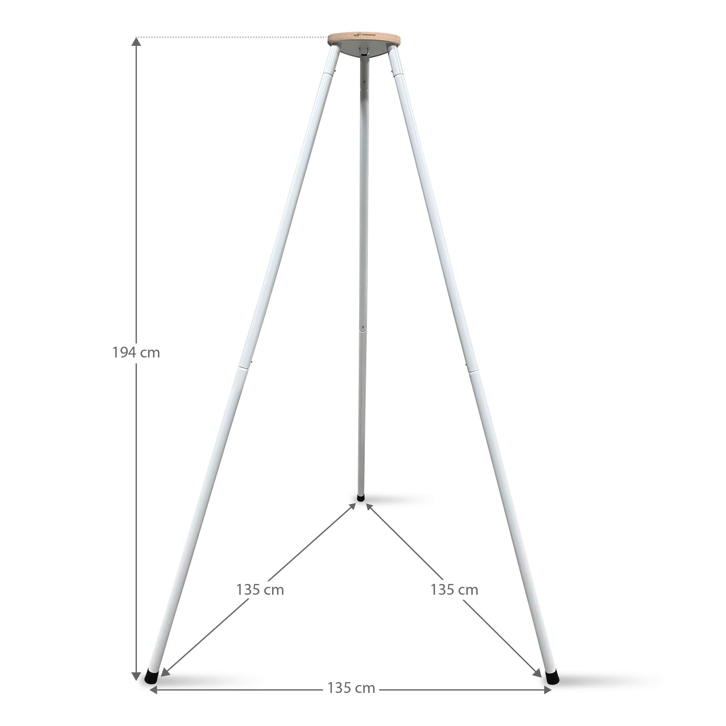 FEDERWIEGENGESTELL  Weiß  - Weiß, Basics, Metall (135/194/135cm) - SCHMUSEWOLKE