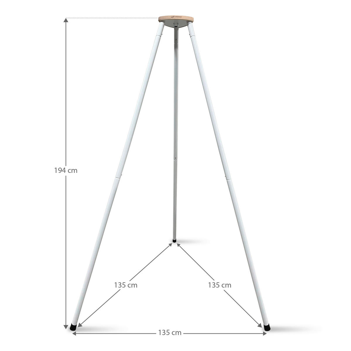 FEDERWIEGE BIO GREYAIR   - Hellgrau/Weiß, Basics, Kunststoff/Textil (135/194/135cm) - SCHMUSEWOLKE