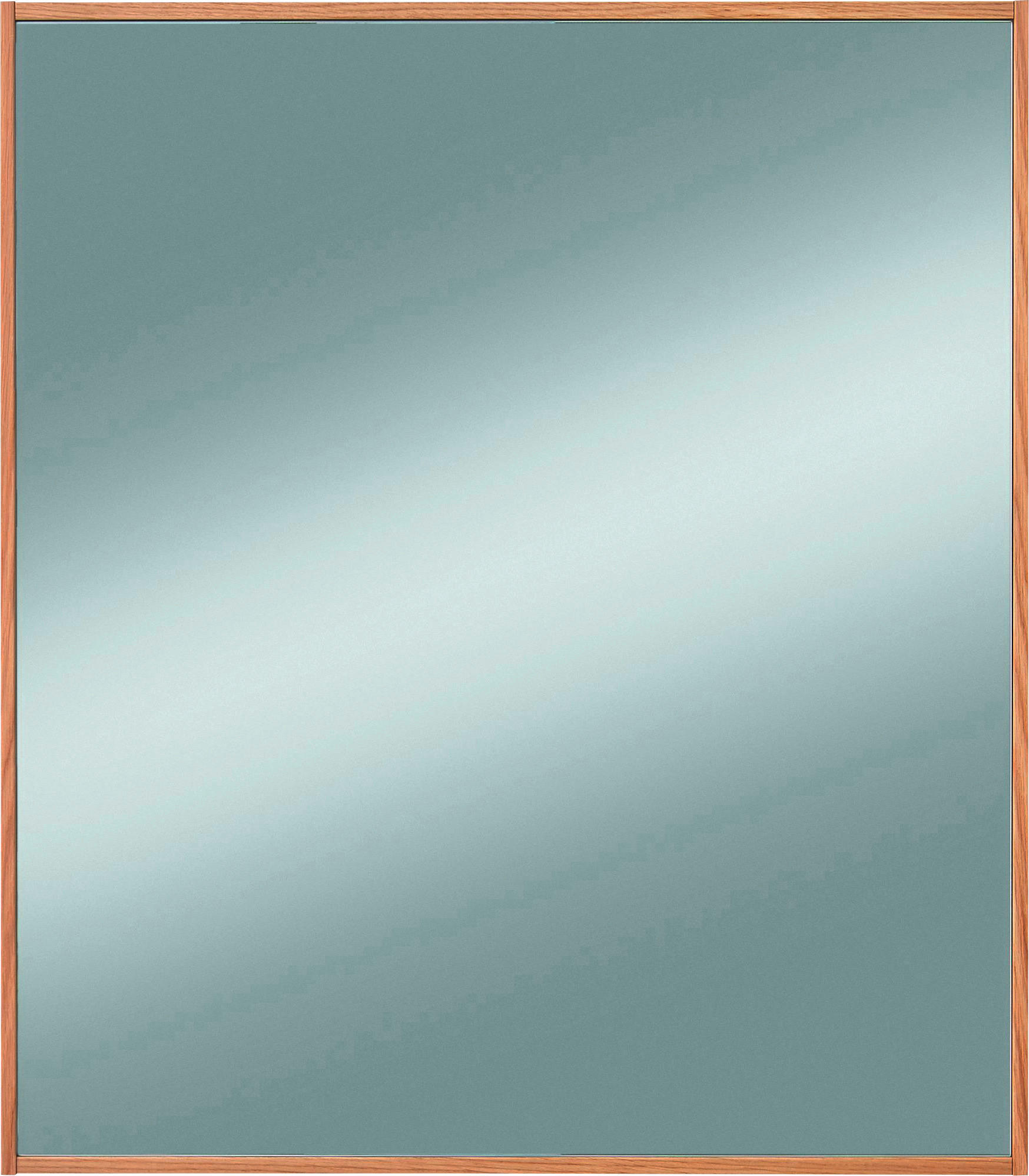 WANDSPIEGEL 70/82/3 cm    - Eichefarben, Design, Glas/Holz (70/82/3cm) - Novel