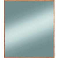STENSKO OGLEDALO, 70/82/3 cm les, steklo  - barve hrasta, Design, steklo/les (70/82/3cm) - Novel