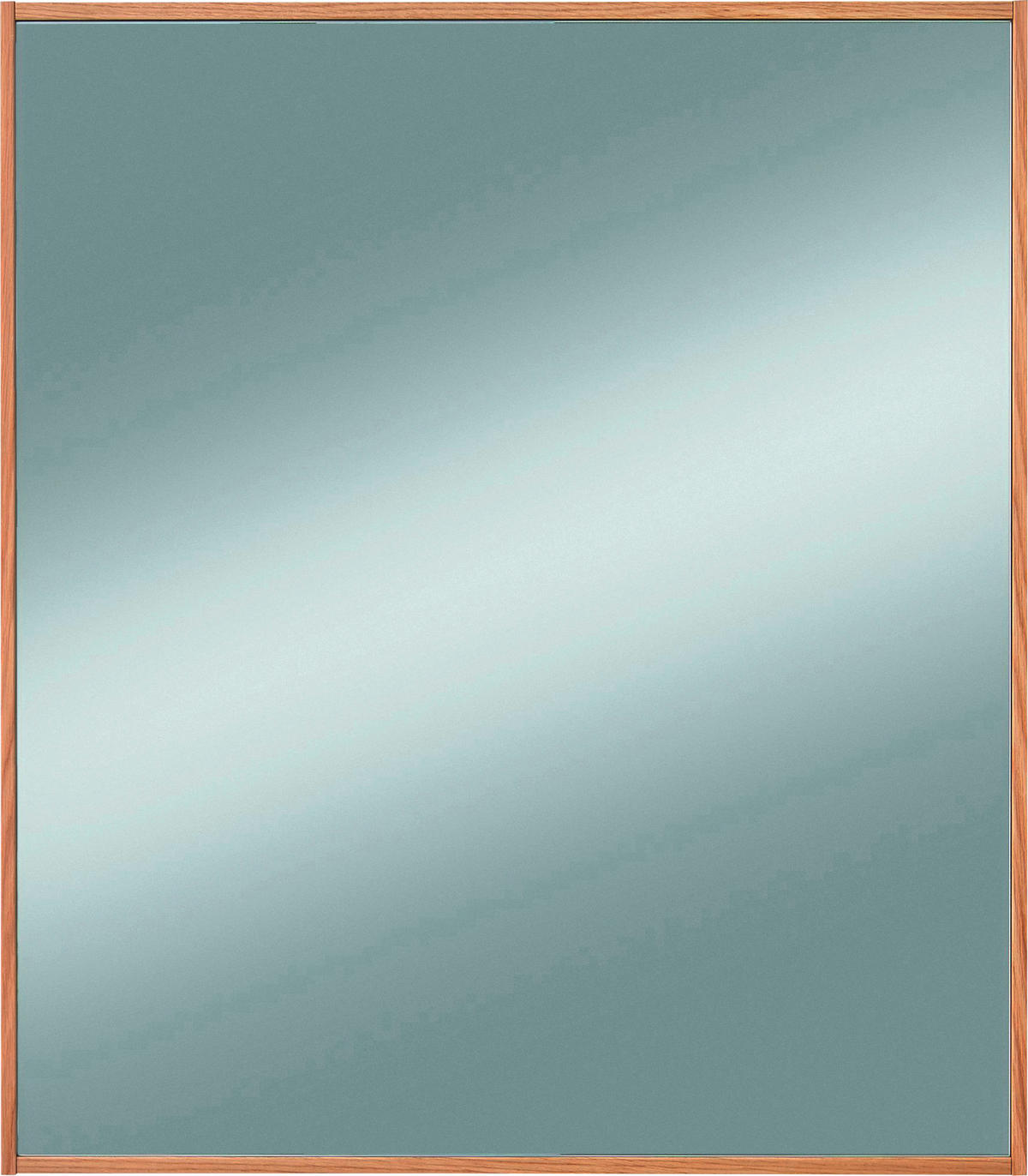 STENSKO OGLEDALO, 70/82/3 cm les, steklo  - barve hrasta, Design, steklo/les (70/82/3cm) - Novel