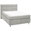 BOXSPRINGBETT 140/200 cm  in Weiß  - Alufarben/Weiß, KONVENTIONELL, Textil/Metall (140/200cm) - Dieter Knoll