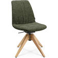 STUHL - Dunkelgrün/Eichefarben, Design, Holz/Textil (46/82,5-85,25/55cm) - Johann Jakob