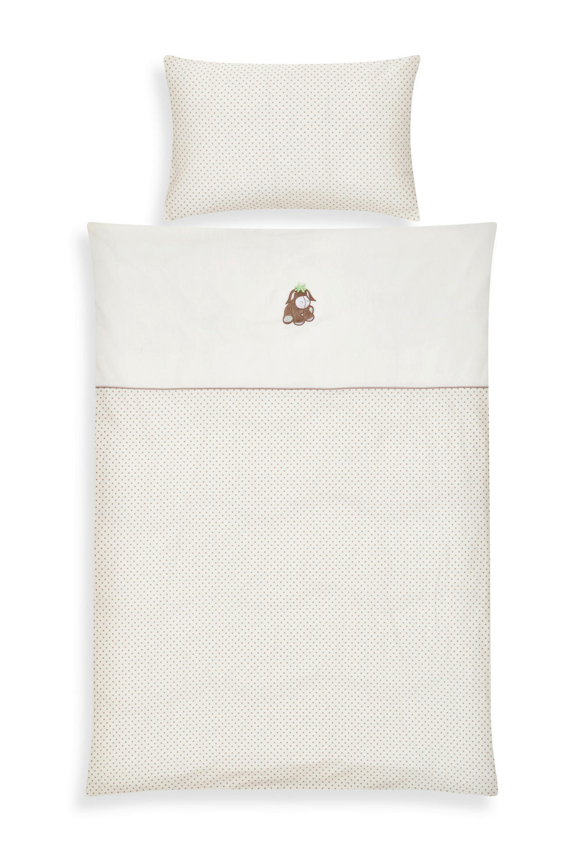 BABA ÁGYNEMŰHUZAT-GARNITÚRA 100/135 cm  - taupe/fehér, Konventionell, textil (100/135cm) - My Baby Lou