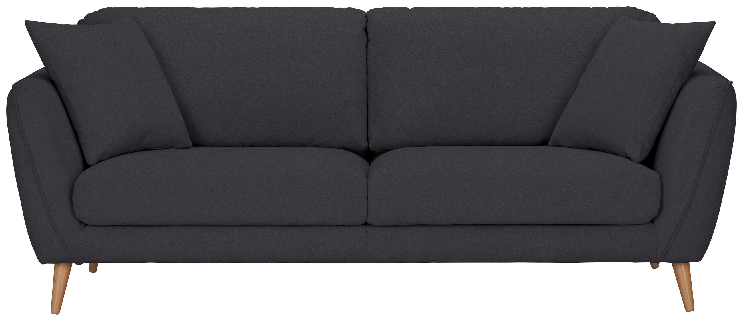 3-SITS SOFFA i flatväv mörkgrå  - mörkgrå/grå, Klassisk, textil (215/70/47/97cm) - MID.YOU