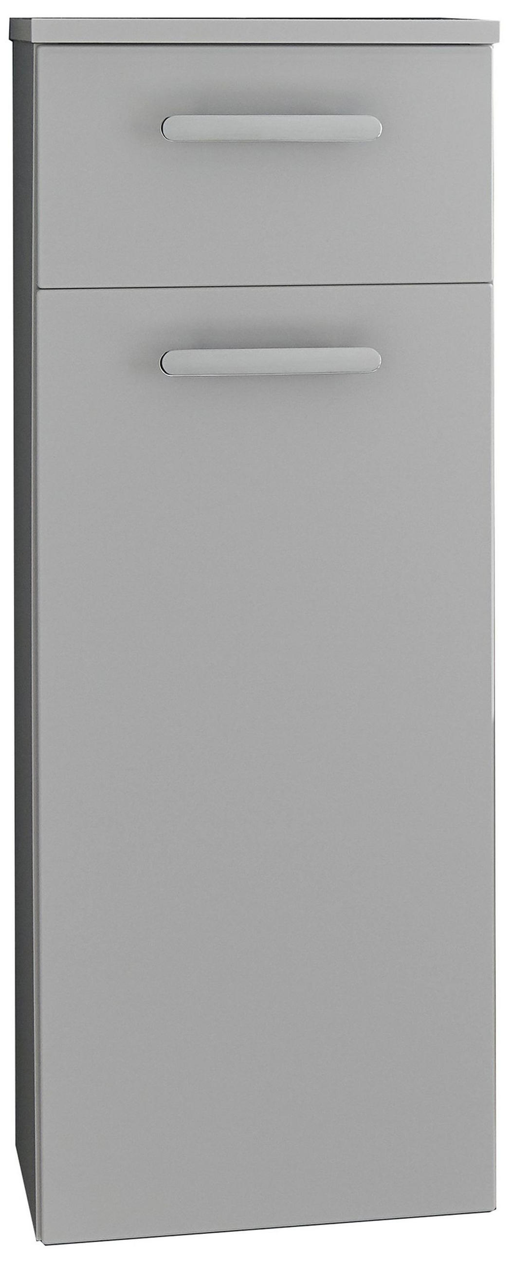 MIDISCHRANK 30/81,6/30 cm  - Chromfarben/Grau, KONVENTIONELL, Holzwerkstoff/Metall (30/81,6/30cm) - Novel