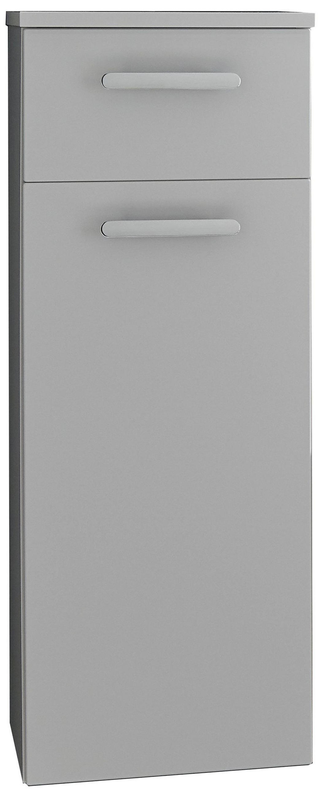 MIDISCHRANK 30/81,6/30 cm  - Chromfarben/Grau, KONVENTIONELL, Holzwerkstoff/Metall (30/81,6/30cm) - Novel