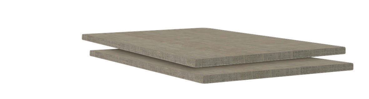 EINLEGEBODENSET 42,4/1,8/55,1 cm 2-teilig System Unit Braun  - Braun, Holzwerkstoff (42,4/1,8/55,1cm) - Hom`in