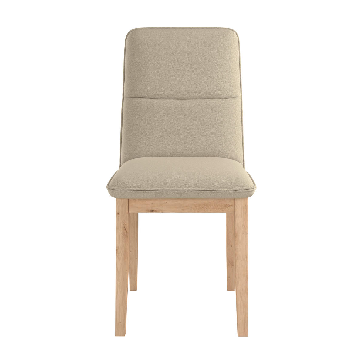 STUHL   Webstoff  Beige  - Eichefarben/Beige, KONVENTIONELL, Holz/Textil (47/91/44cm) - P & B