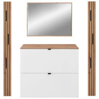 GARDEROBE 4-teilig  in 165/179/37 cm  - Weiß/Eiche Artisan, Design, Holzwerkstoff (165/179/37cm) - Voleo