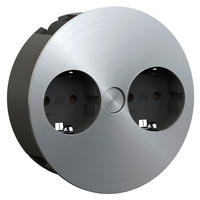 STECKDOSENELEMENT - Edelstahlfarben, Basics, Kunststoff (42,5/11,5/4cm) - HKT