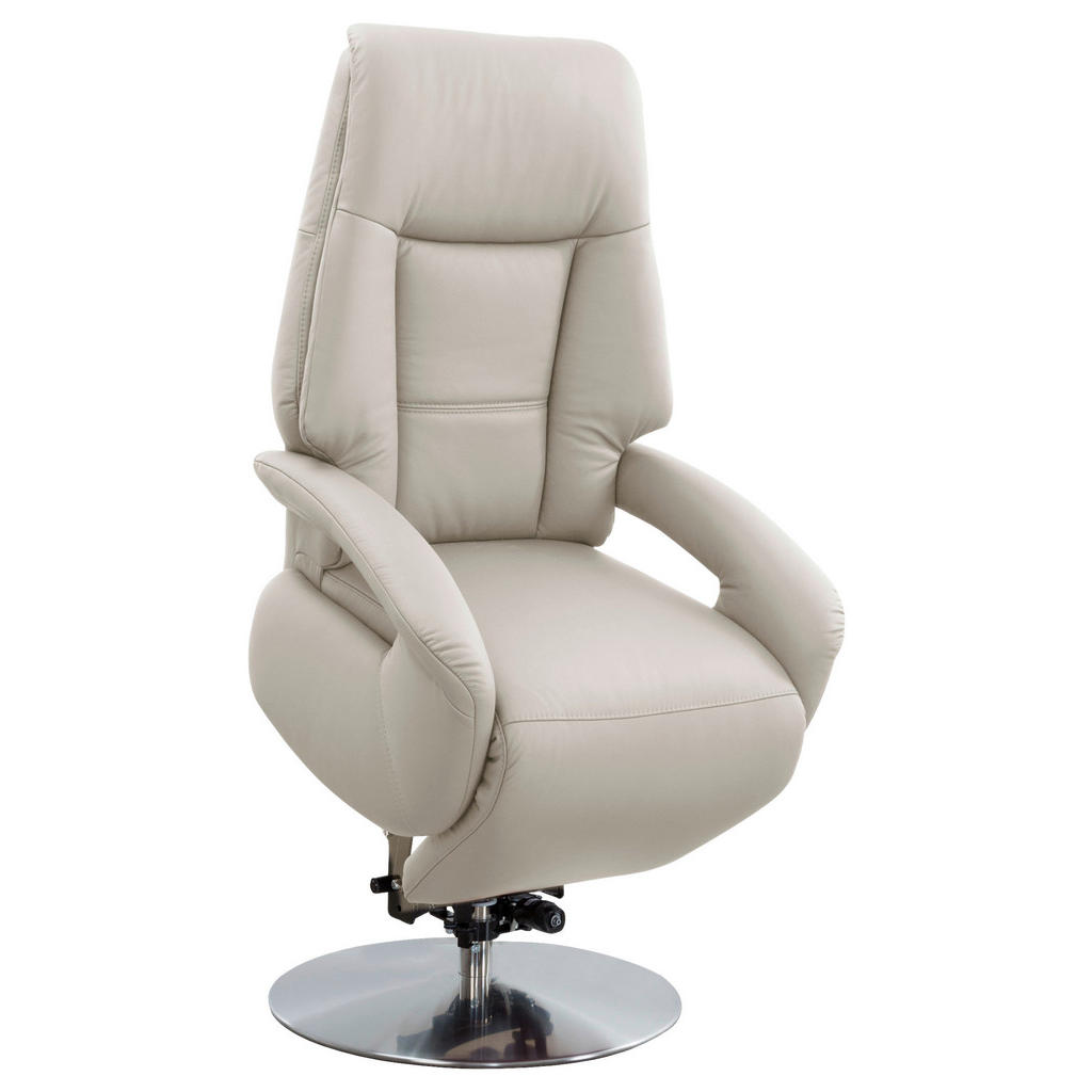 Thumbnail - Sit & More Relaxsessel, Weiß, Leder, Echtleder, Nappaleder, 74x111x77 cm, Goldenes M, Made in Europe, DGM-Klimapakt, Auf...