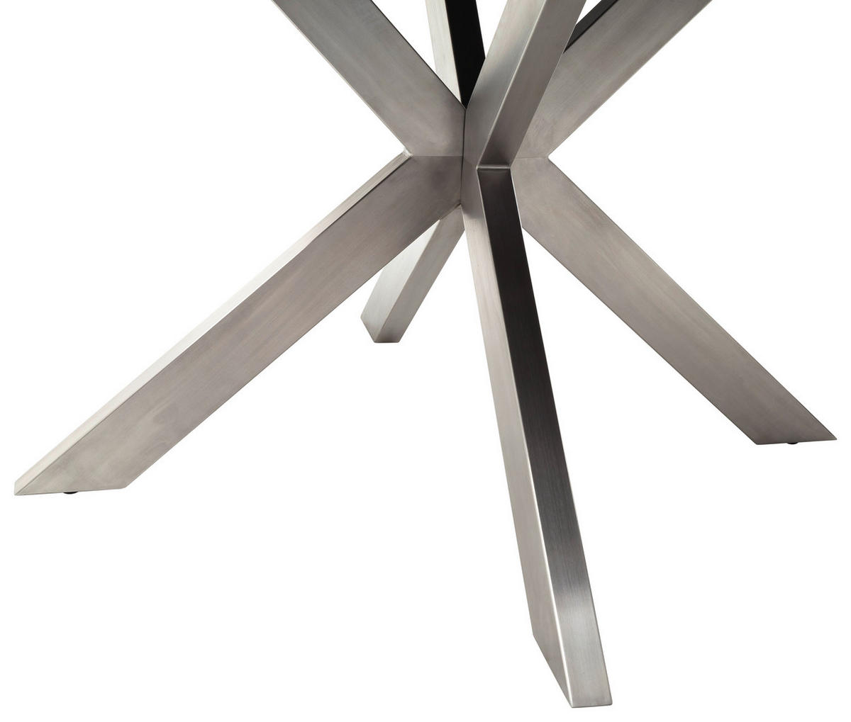 ESSTISCH in Metall, Keramik 120/120/76 cm  - Edelstahlfarben/Anthrazit, Design, Keramik/Metall (120/120/76cm) - Livetastic