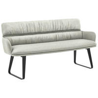 SITZBANK 200/86/68 cm Mikrofaser Grün  - Schwarz/Grün, Design, Textil/Metall (200/86/68cm) - Valdera