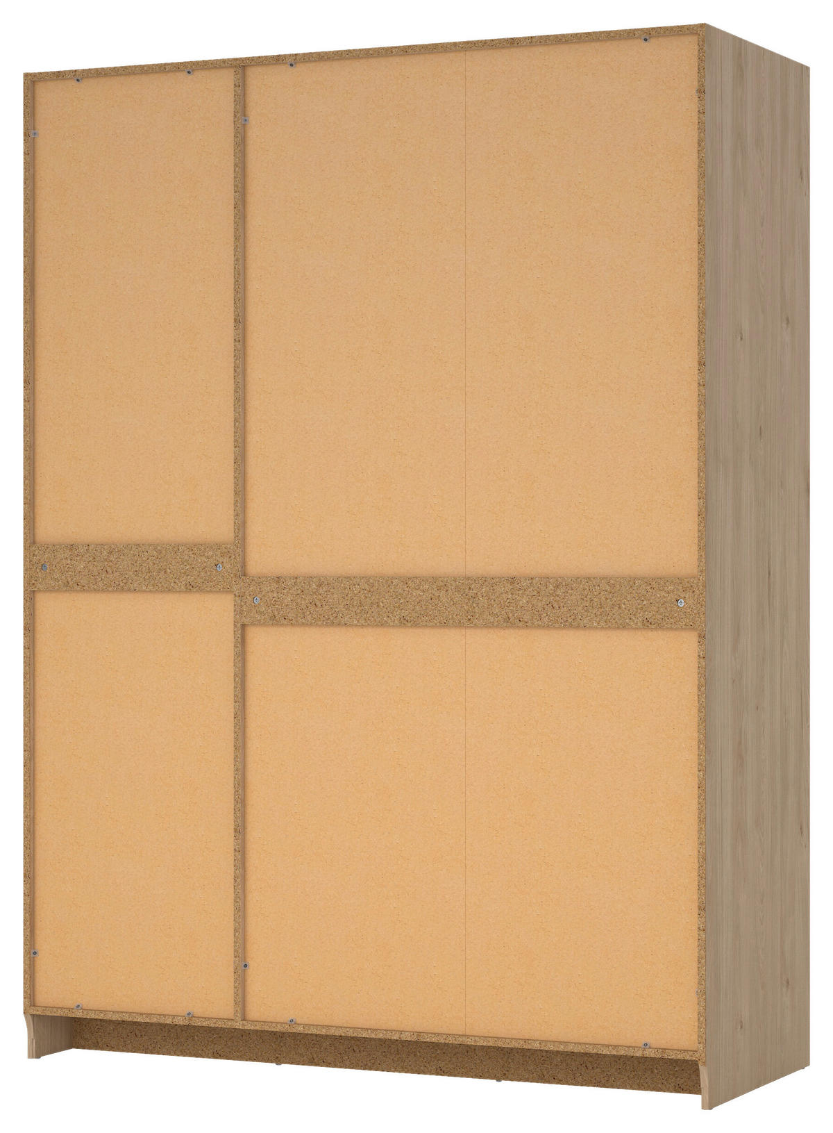 NYÍLÓAJTÓS SZEKRÉNY tölgyfa  - ezüst/tölgyfa, Modern, faalapú anyag/fém (147/200/61,7cm) - MID.YOU