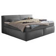 FAMILIENBOXSPRINGBETT - Dunkelgrau/Schwarz, LIFESTYLE, Kunststoff/Textil (240/200cm) - Esposa