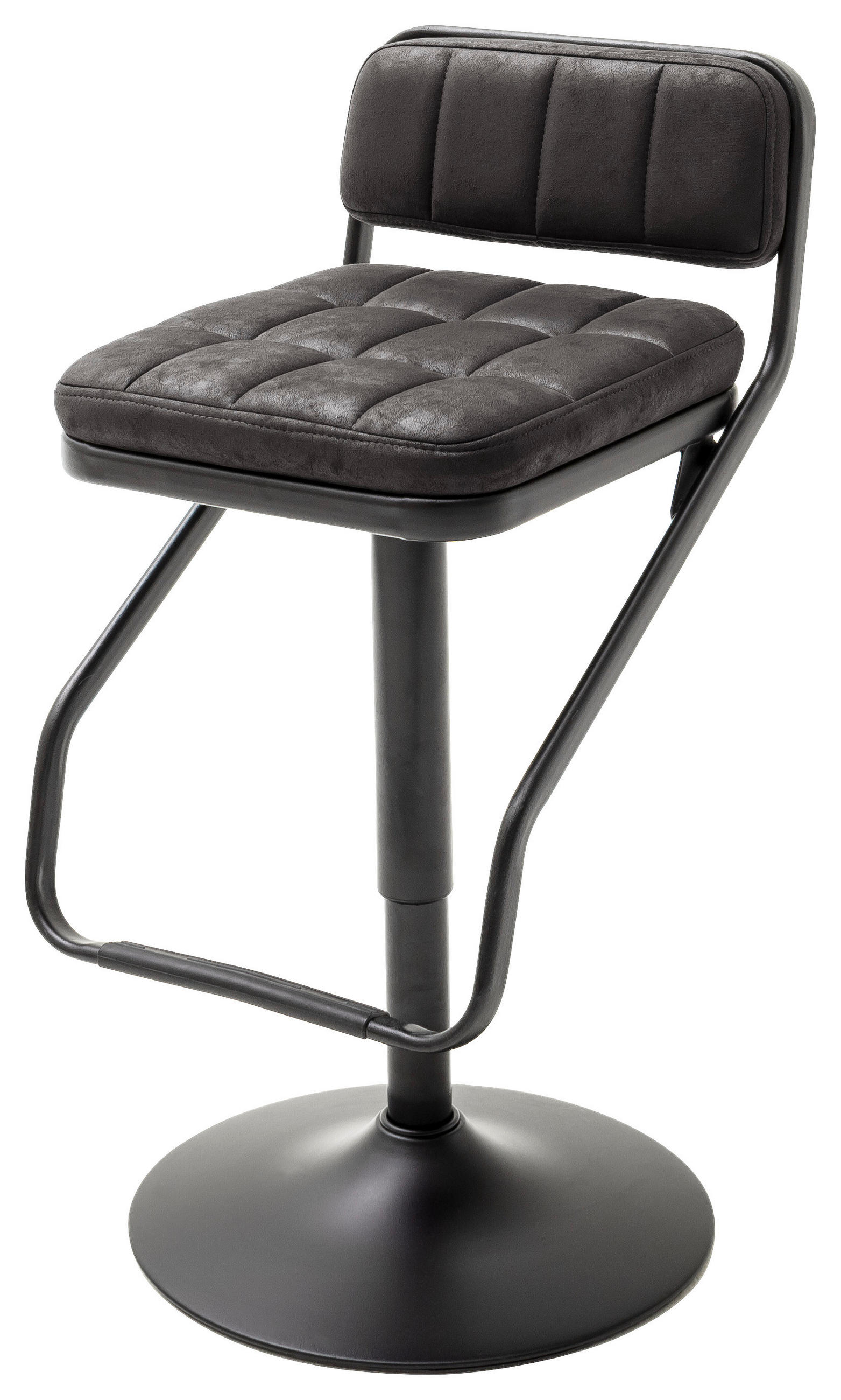 Barhocker Dundee Höhenverstellbar Lederlook