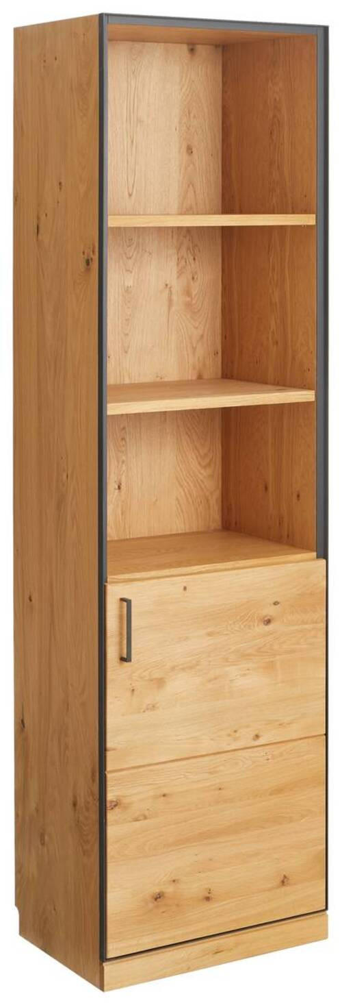 AKTENSCHRANK 55/197/40 cm  - Eichefarben/Graphitfarben, Natur, Holz/Holzwerkstoff (55/197/40cm) - Linea Natura
