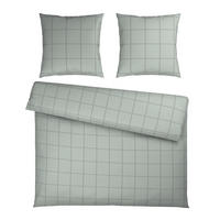 BETTWÄSCHE 3-teilig Satin 200/200 cm  - Salbeigrün, Textil (200/200cm) - Bio:Vio