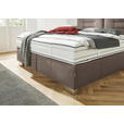 BOXSPRINGBETT 200/200 cm  in Braun  - Chromfarben/Braun, KONVENTIONELL, Textil (200/200cm) - Dieter Knoll