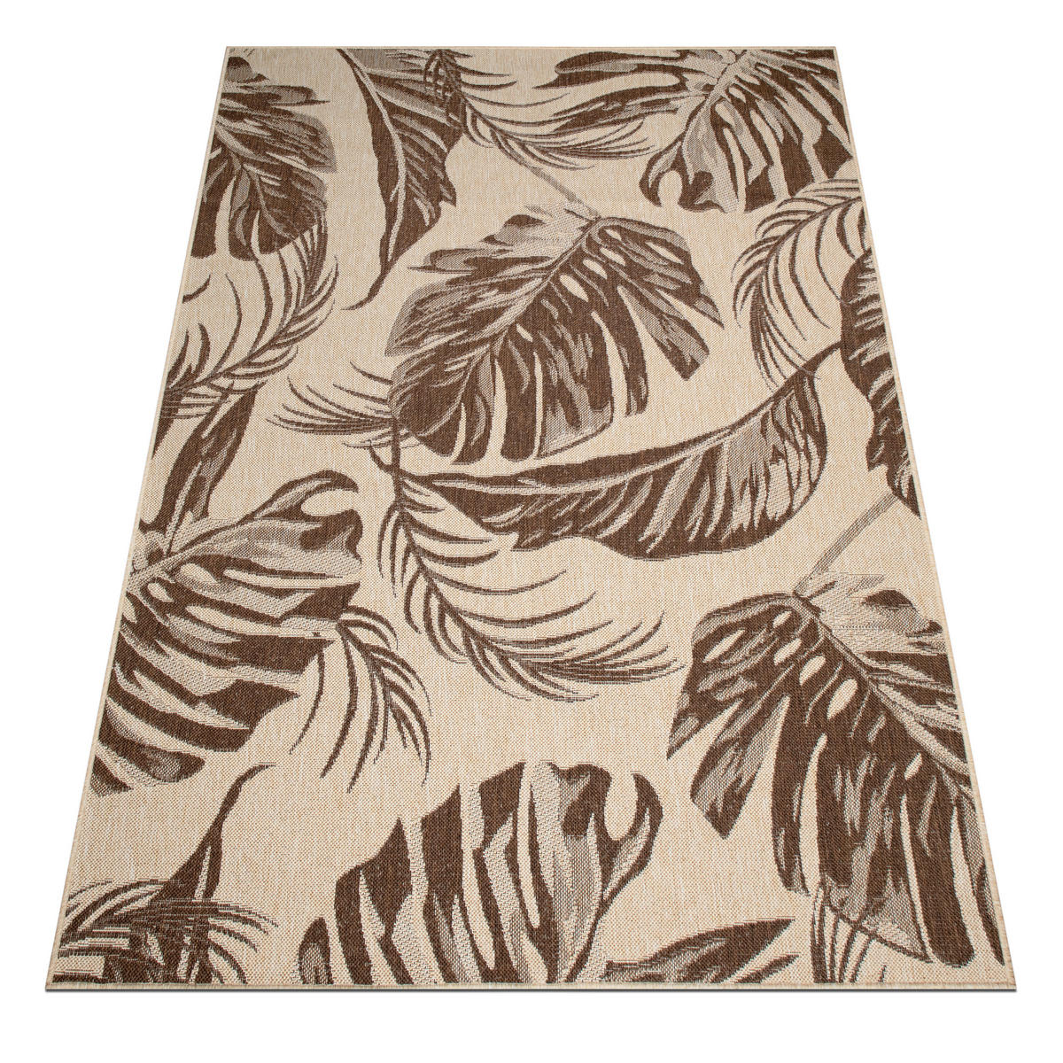 OUTDOORTEPPICH 200/290 cm Braun, Creme  - Creme/Braun, Design, Kunststoff (200/290cm) - Novel