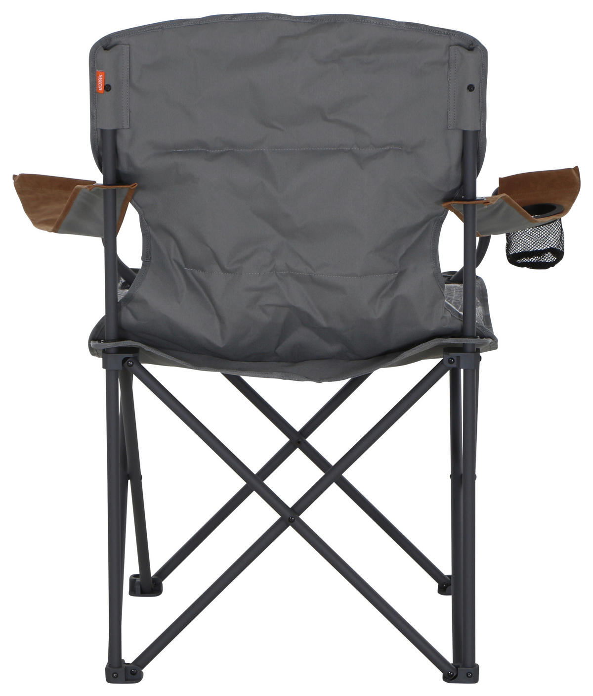 CAMPINGSESSEL - Anthrazit/Grau, KONVENTIONELL, Textil/Metall (90/96/61cm) - Siena Garden