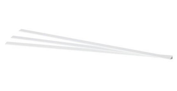 FLÄCHENVORHANGSCHIENE 260 cm  - Weiß, Design, Metall (260cm) - Homeware