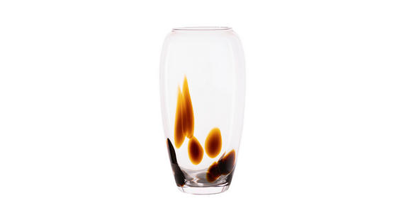 VASE 30 cm  - Klar/Braun, Trend, Glas (16,5/30cm) - Ambia Home