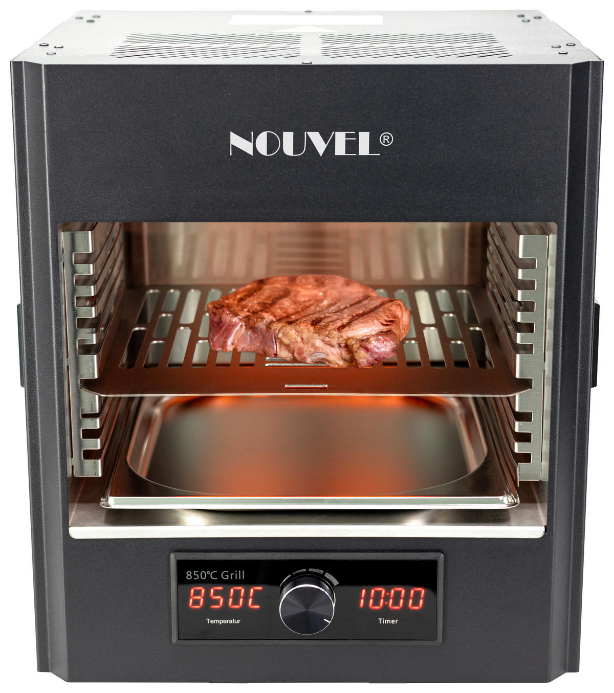 ELEKTROGRILL - Schwarz, Design, Kunststoff/Metall (36/41,5/38cm) - Nouvel