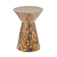 BEISTELLTISCH Goldfarben rund  - Goldfarben, Design, Metall (36/51/36cm) - Livetastic