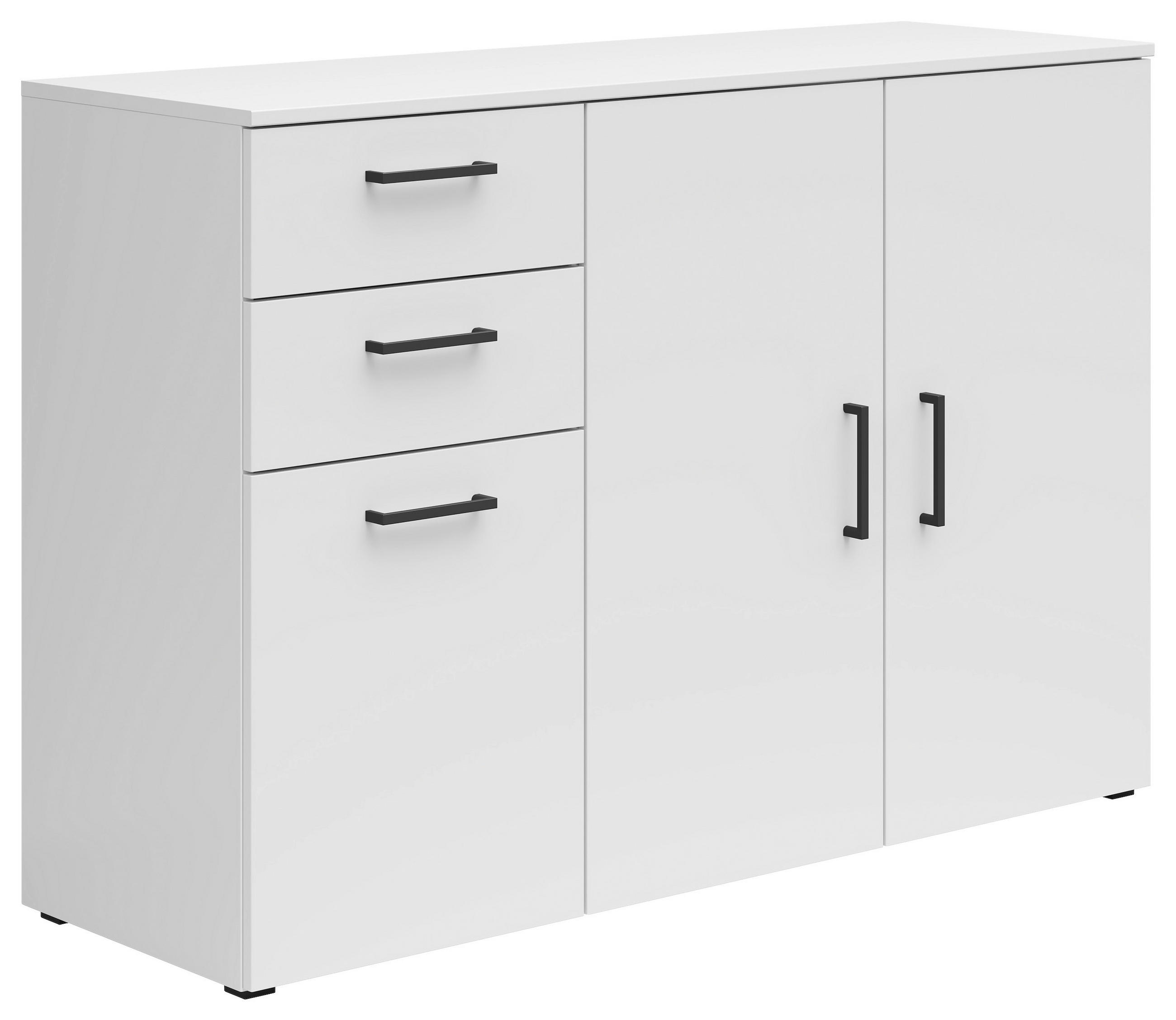 KOMMODE in 120/83/40 cm - Anthrazit/Schwarz, MODERN, Holzwerkstoff/Kunststoff (120/83/40cm) - Carryhome
