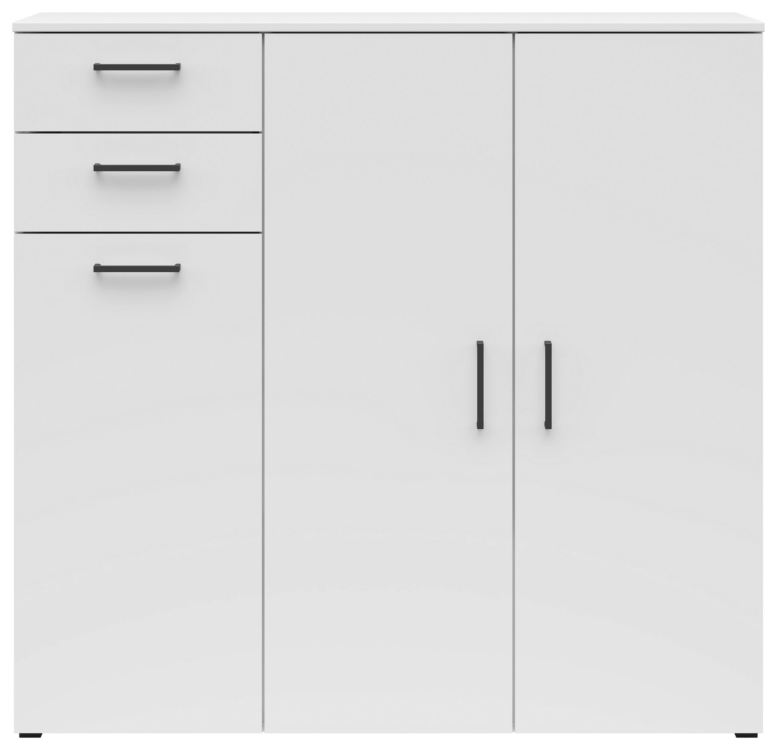 KOMMODE in 120/115/40 cm - Anthrazit/Schwarz, MODERN, Holzwerkstoff/Kunststoff (120/115/40cm) - Carryhome