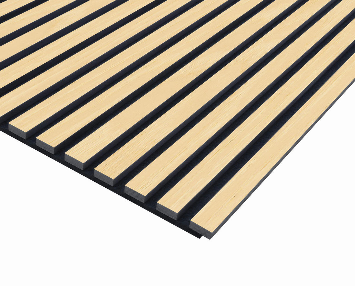 AKUSTIKPANEEL Esche furniert 57.25/1.9/119 cm  - Eschefarben, KONVENTIONELL, Holzwerkstoff/Textil (57.25/1.9/119cm)