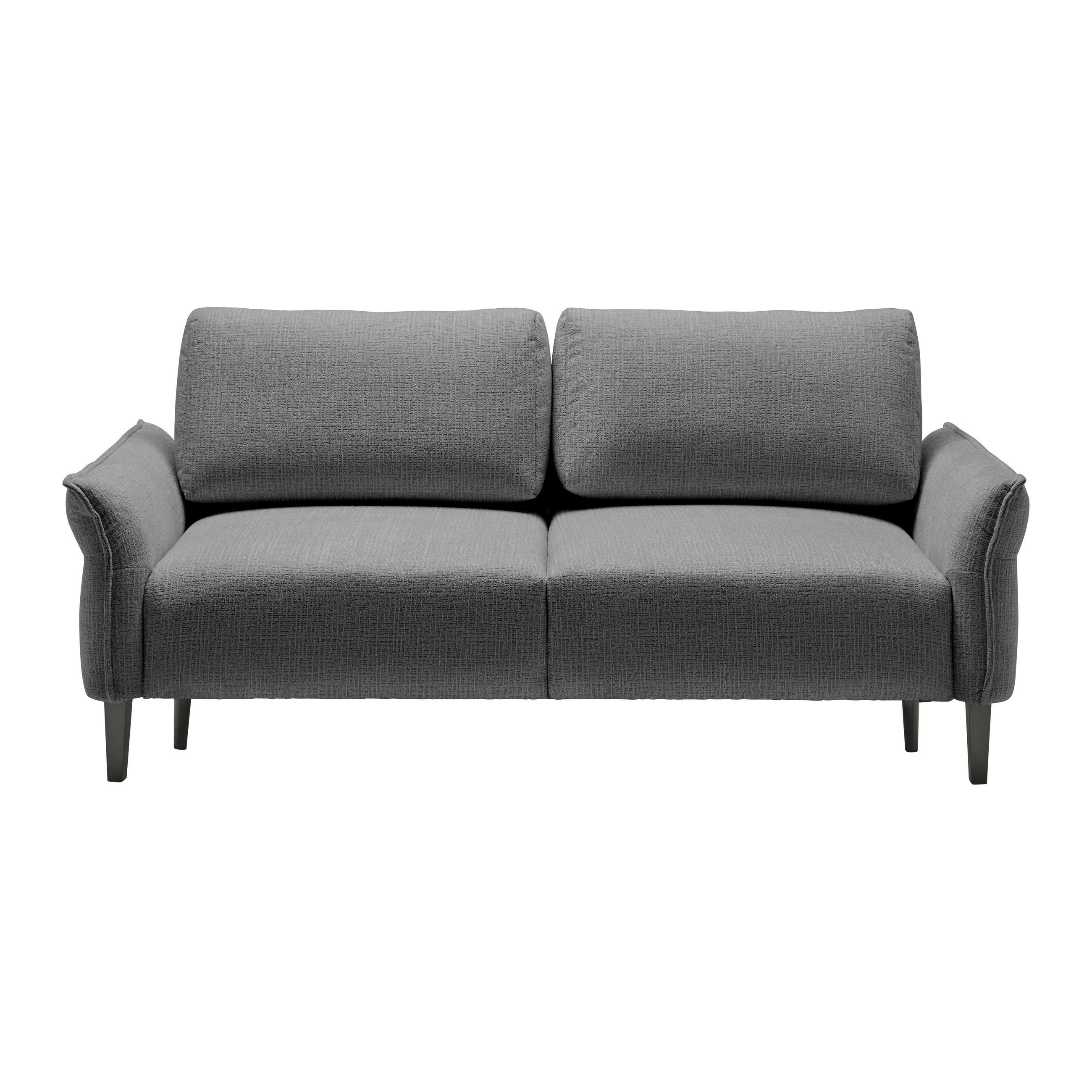 3-SITS SOFFA i vävt tyg antracit  - svart/antracit, Modern, trä/textil (183/85/92cm) - MID.YOU