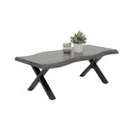 COUCHTISCH 110/60/42 cm rechteckig Grau, Schwarz  - Schwarz/Grau, Basics, Holzwerkstoff/Metall (110/60/42cm) - Boxxx