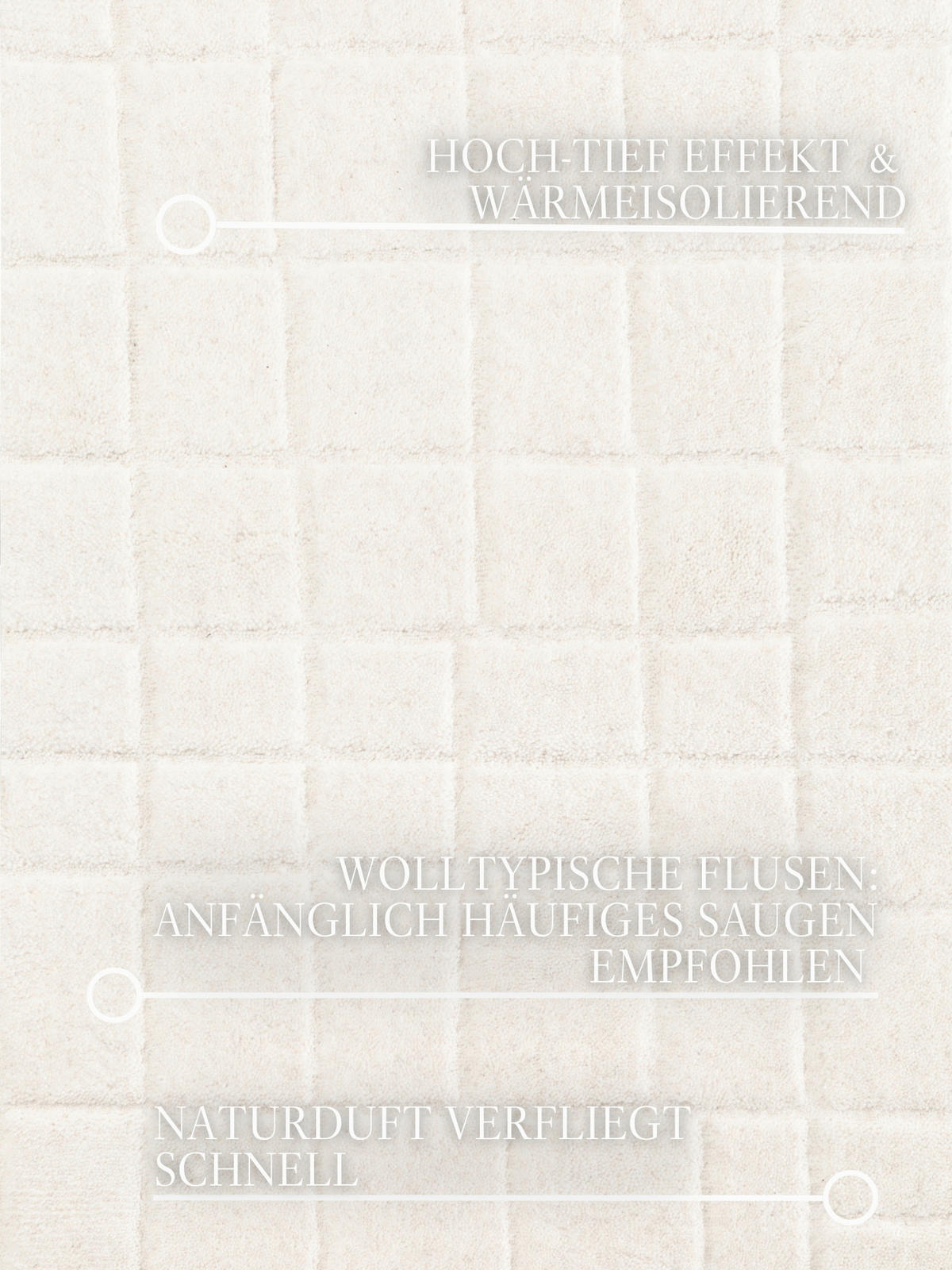 WOLLTEPPICH  Wohnzimmer 200/290 cm Kollektion 1890 Kenso Creme rechteckig  - Creme, Basics, Textil (200/290cm) - Villeroy & Boch