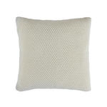 ZIERKISSEN 563411 LUISA (STRICK) - Weiß, Basics, Textil (45/45cm) - Novel
