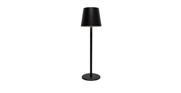 AKKU-TISCHLEUCHTE 11,5/36 cm - Schwarz, Design, Kunststoff/Metall (11,5/36cm) - Novel