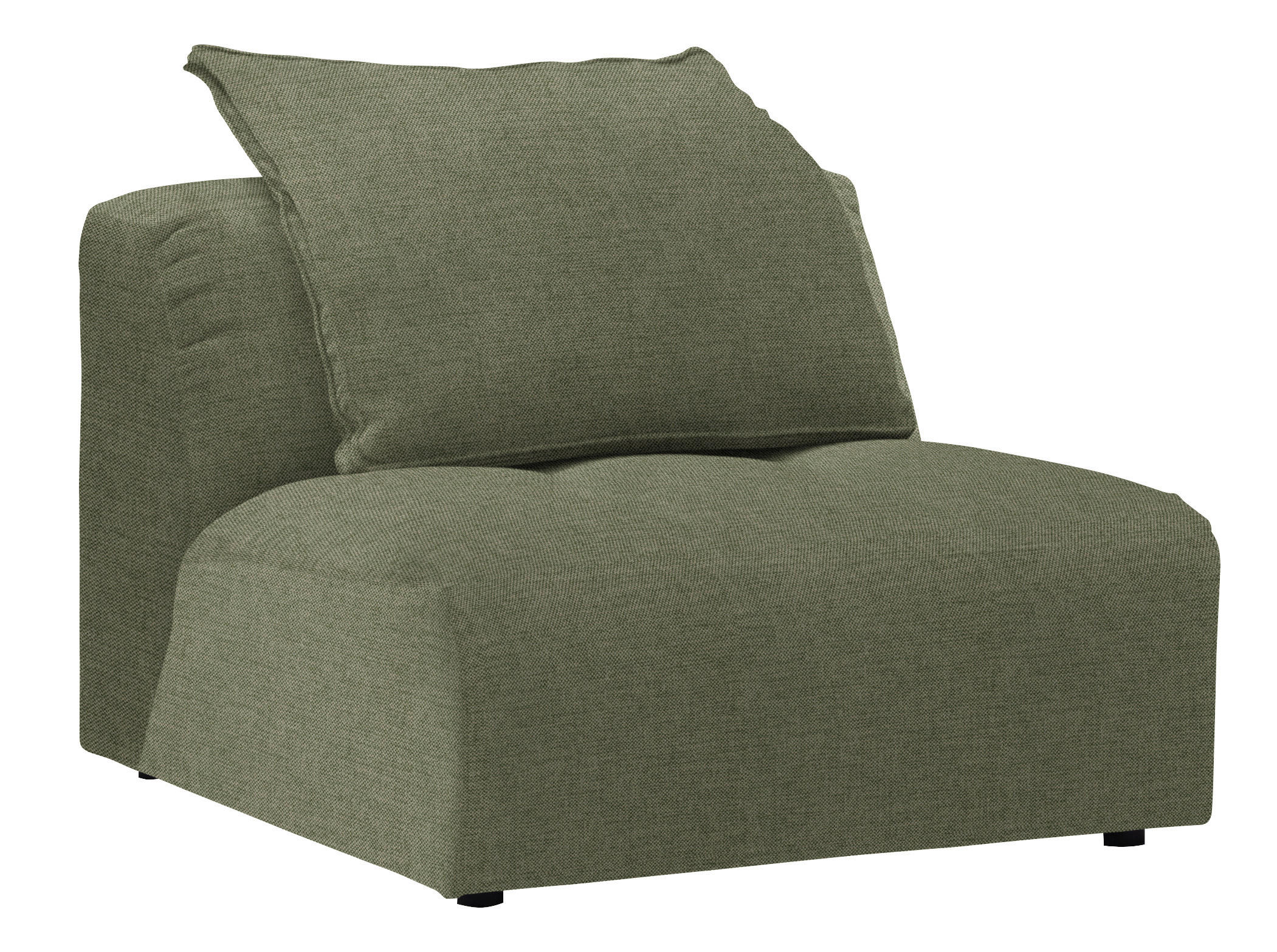 SESSEL in Flachgewebe Grün  - Schwarz/Grün, Modern, Kunststoff/Textil (98/77/108cm) - Stylife