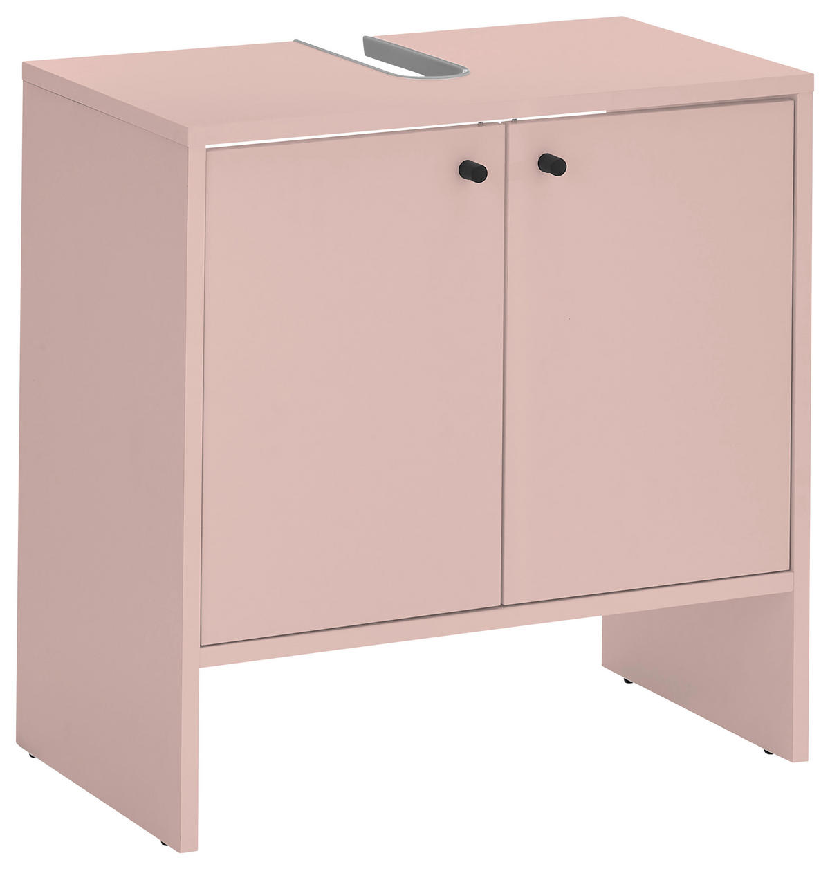 WASCHBECKENUNTERSCHRANK 60/60/35 cm  - Schwarz/Rosa, Modern, Holzwerkstoff/Kunststoff (60/60/35cm) - MID.YOU