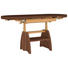 COUCHTISCH Kernnussbaum furniert Nussbaumfarben - Nussbaumfarben, KONVENTIONELL, Metall (110(130,5/65/56-75cm) - Venda