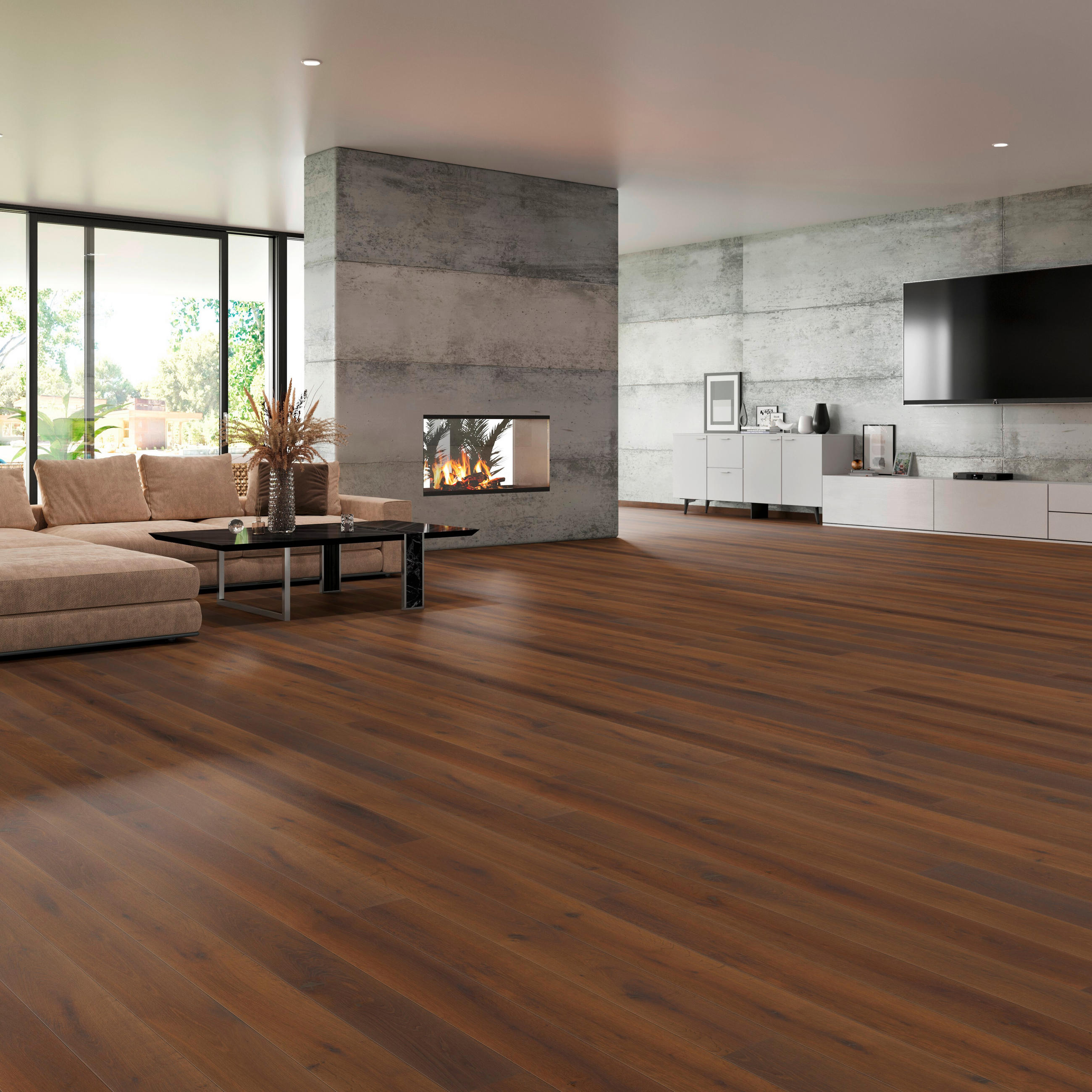 LANDHAUSDIELE Rustico Trend Eiche Mocca 100014301  per  m² - Design, Holz (220,5/17,6/1,3cm) - Tilo