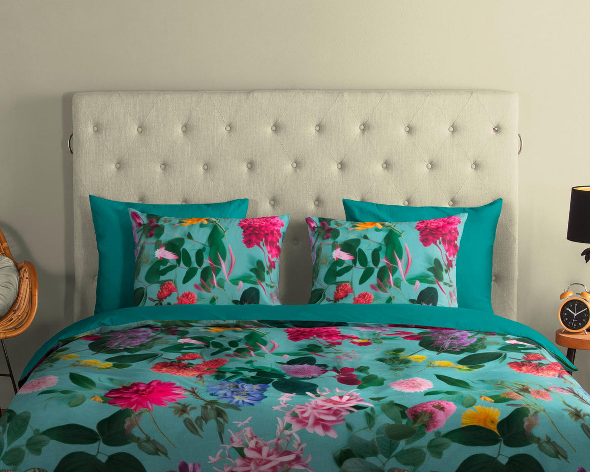 WENDEBETTWÄSCHE Good Morning Renforcé 140/200 cm  - Türkis, Design, Textil (140/200cm)