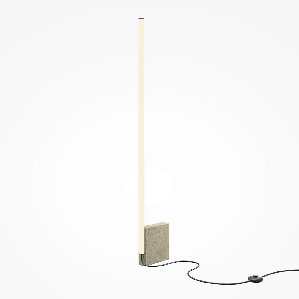 STEHLEUCHTE - Grau, Modern, Stein (20/5/128,2cm) - MAYTONI