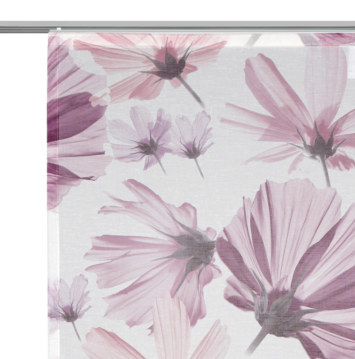 FLÄCHENVORHANG   halbtransparent  60/245 cm   - Flieder, Basics, Textil (60/245cm) - Ambiente