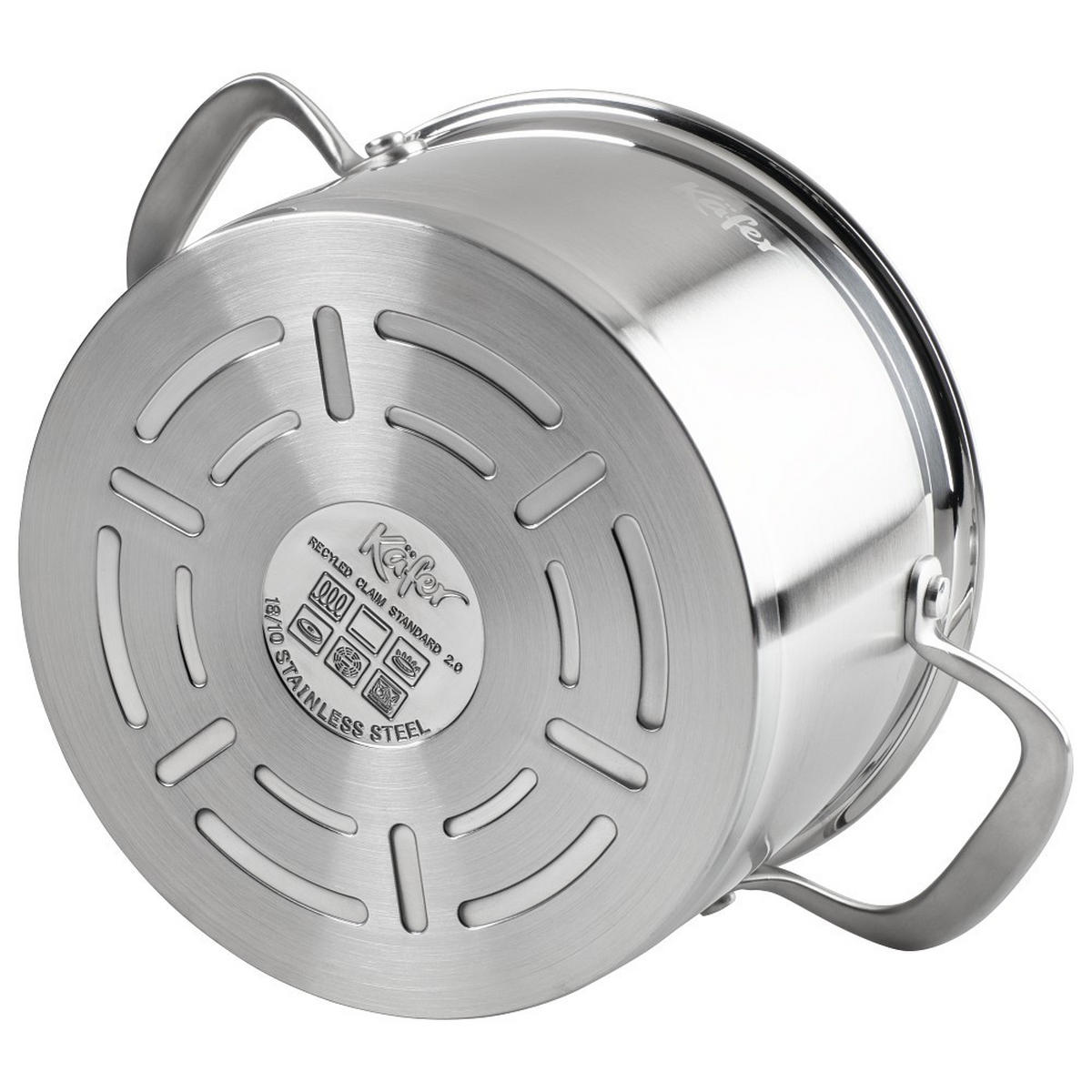 LONEC  nerjaveče jeklo   - barve nerjavečega jekla, Basics, kovina/steklo (20cm) - Käfer