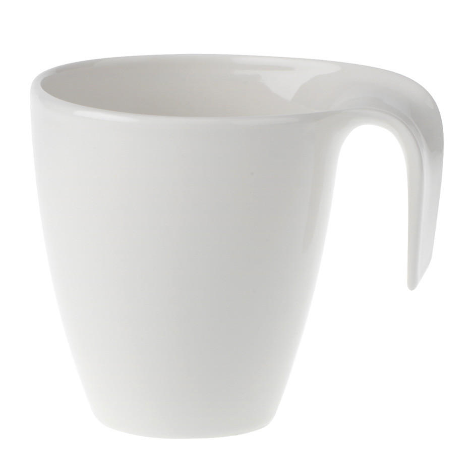 LONČEK ZA KAVO FLOW, 340ML  Flow  340 ml     0,34 l  - bela, Konvencionalno, keramika (0,34l) - Villeroy & Boch