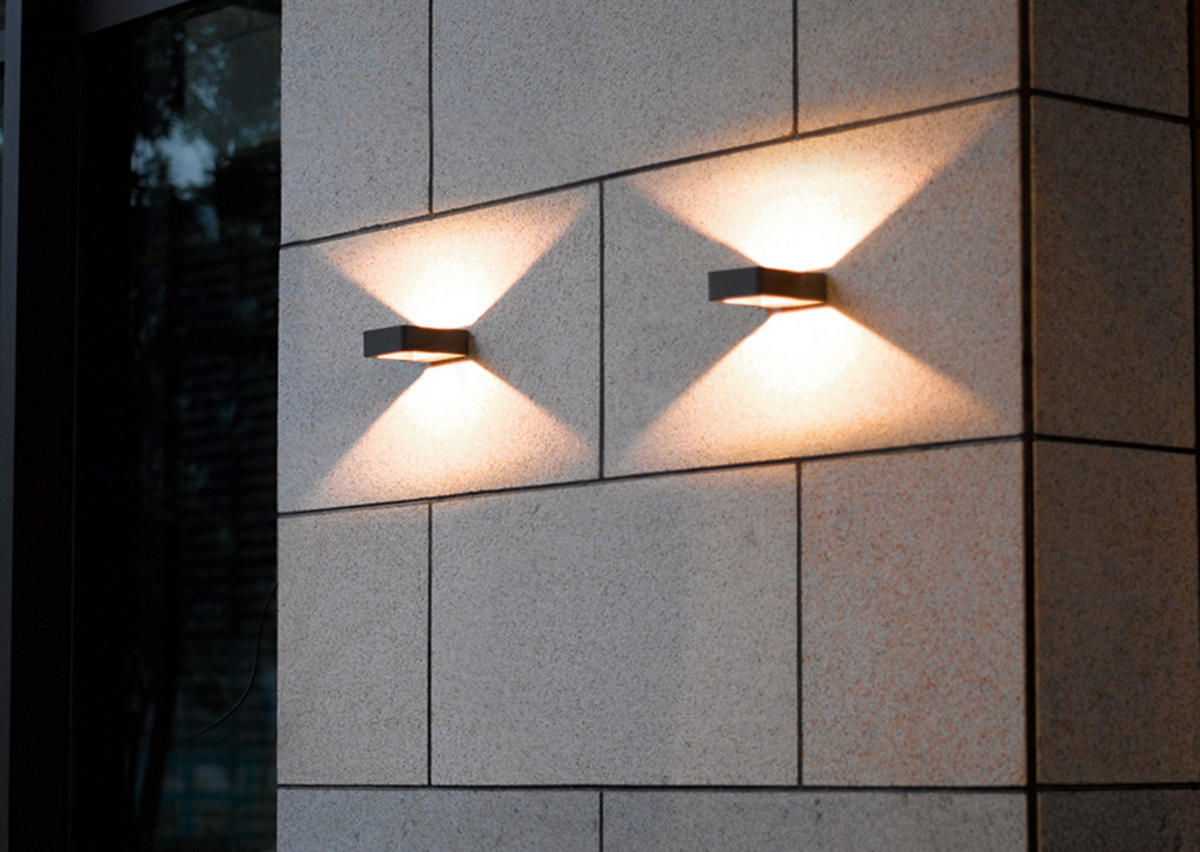 AUßENWANDLEUCHTE 12,0/4,5 cm   - Anthrazit, Basics, Metall (12,0/4,5cm) - Trio Leuchten