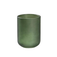 PAHAR PENTRU PERIUȚE DE DINȚI sticlă  - verde închis, Basics, sticlă (7,3/9,8/7,3cm) - Sadena